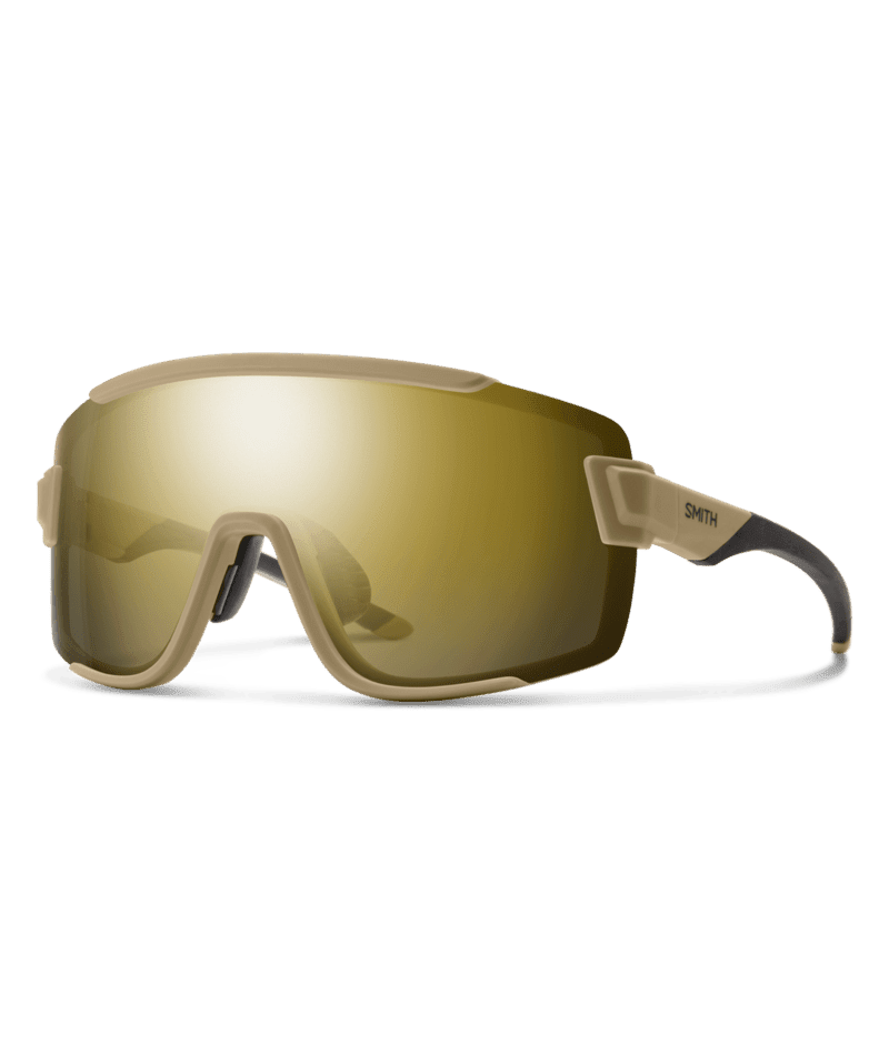 SMITH Wildcat Matte Safari - ChromaPop Black Gold Sunglasses Sunglasses Smith