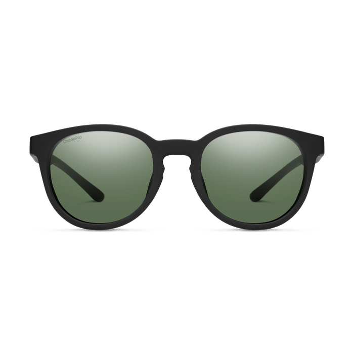 SMITH Eastbank Matte Black - ChromaPop Grey Green Polarized Sunglasses SUNGLASSES - Smith Sunglasses Smith