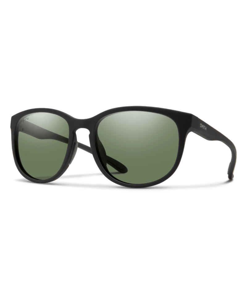 SMITH Lake Shasta Matte Black - ChromaPop Grey Green Polarized Sunglasses Sunglasses Smith
