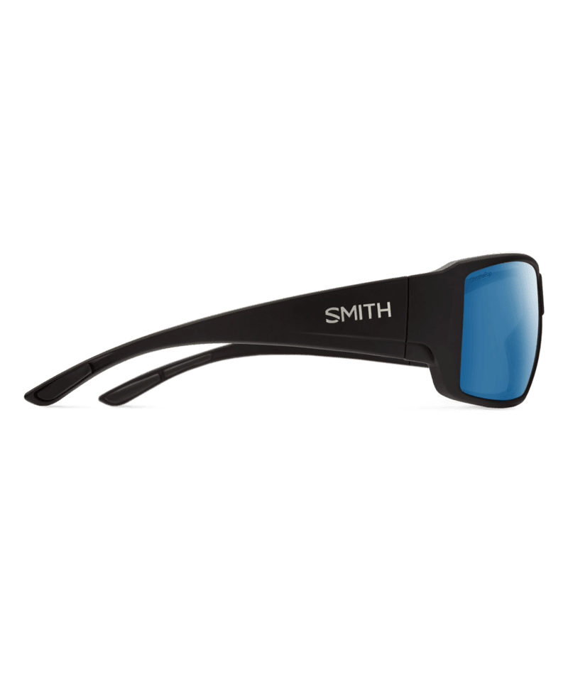 SMITH Guide's Choice Matte Black - ChromaPop Blue Mirror Polarized Sunglasses Sunglasses Smith