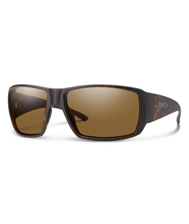 SMITH Guide's Choice Matte Tortoise - ChromaPop Brown Polarized Sunglasses Sunglasses Smith