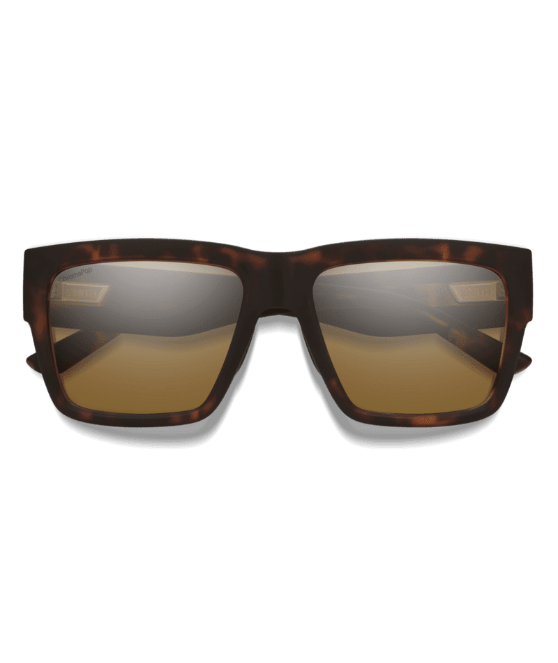 SMITH Lineup Matte Tortoise - ChromaPop Brown Polarized Sunglasses Sunglasses Smith