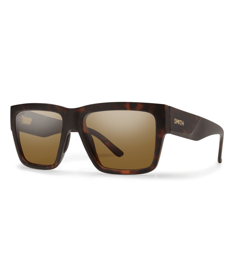 SMITH Lineup Matte Tortoise - ChromaPop Brown Polarized Sunglasses Sunglasses Smith
