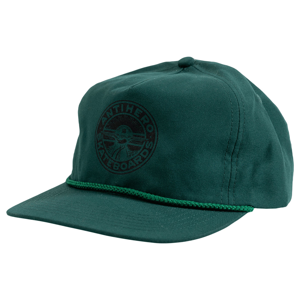 ANTIHERO Stay Ready Snapback Hat Dark Green/Black Men's Hats Antihero