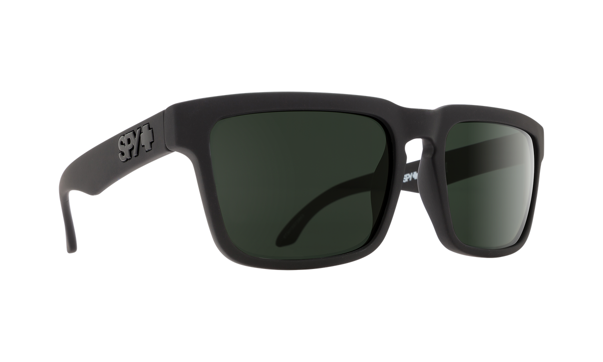 SPY Helm Soft Matte Black - HD Plus Gray Green Polar