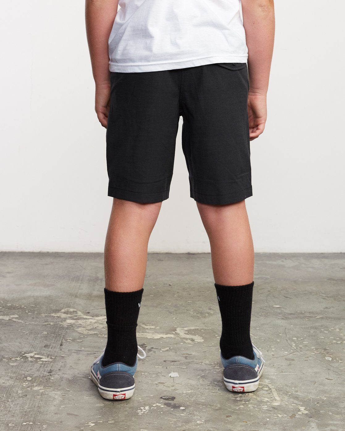 RVCA All Time Coastal 19" Hybrid Shorts Boys RVCA Black KIDS APPAREL - Boy's Hybrid Shorts RVCA