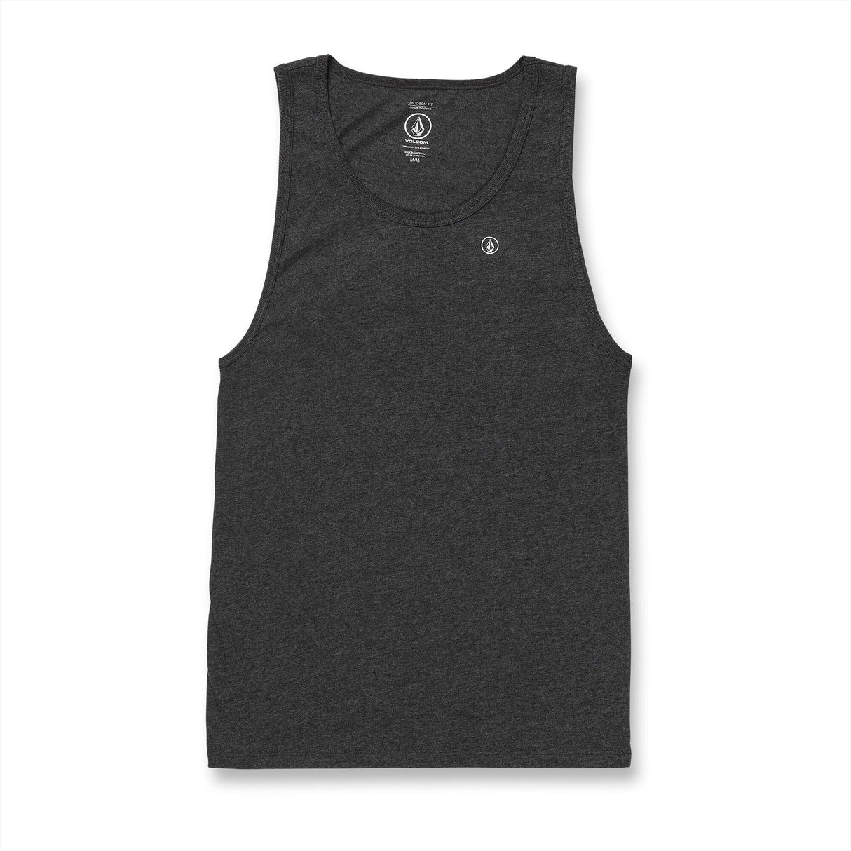 VOLCOM Solid Heather Tank Dark Black Heather Men's Tank Tops Volcom