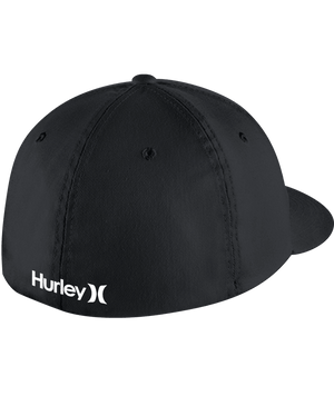 HURLEY Dri-Fit One & Only Flex Fit Hat Black/White MENS ACCESSORIES - Men's Baseball Hats Hurley 