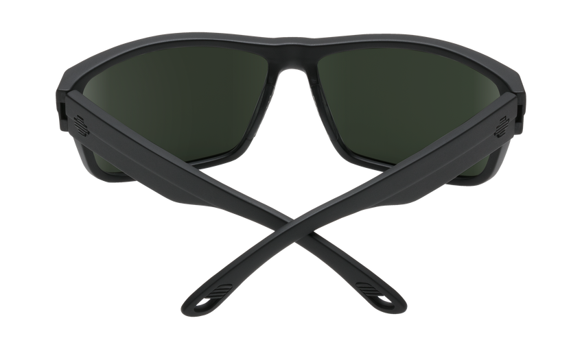 SPY Rocky Matte Black - HD Plus Grey Green Polarized Sunglasses