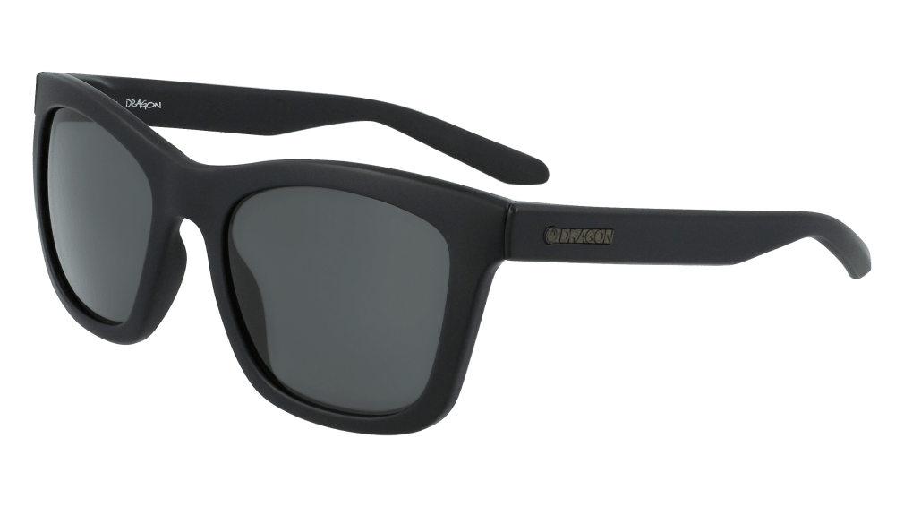 DRAGON Aria Matte Black - Lumalens Smoke Sunglasses SUNGLASSES - Dragon Sunglasses Dragon
