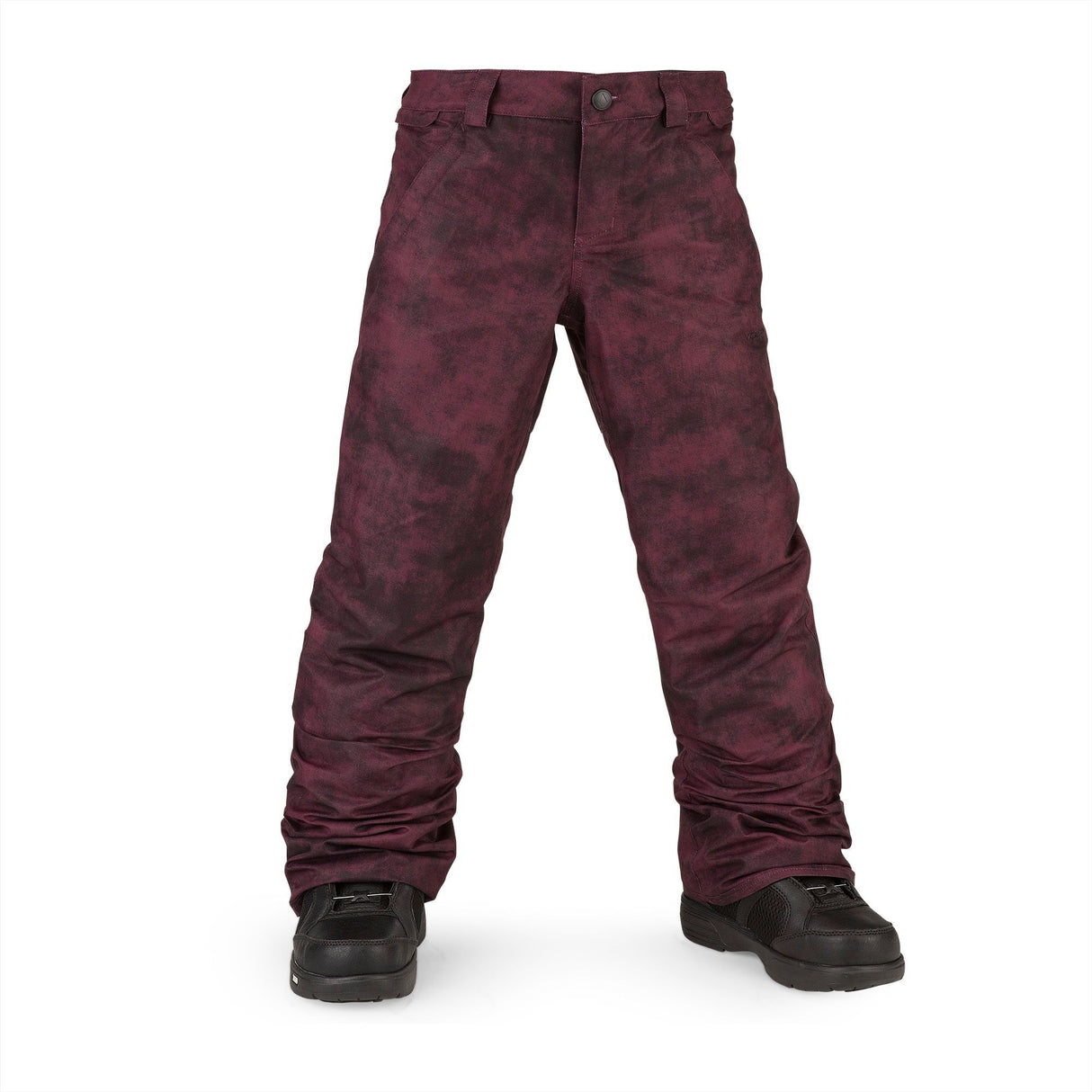 VOLCOM Frochickidee Insulated Snowboard Pants Girl's Acid Merlot 2022 Youth Snow Pants Volcom