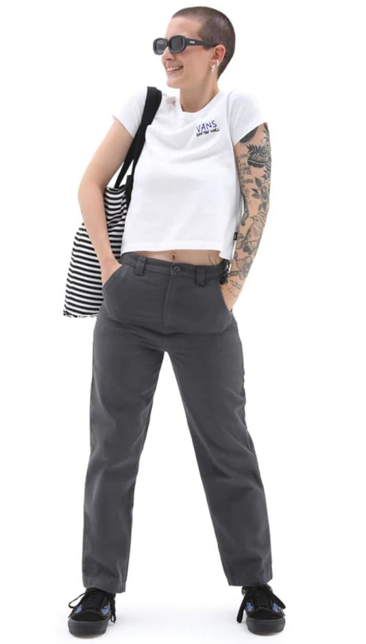 VANS Women's Breana Geering Skate Wide Leg Pant Asphalt Women's Pants Vans