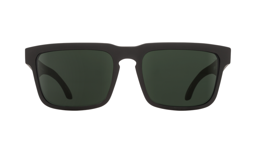 SPY Helm Soft Matte Black - HD Plus Grey Green Sunglasses