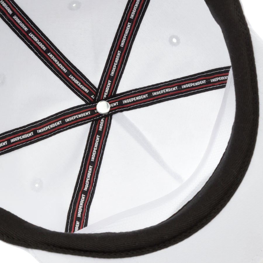 INDEPENDENT BTG Summit Unstructured Snapback Hat White Men's Baseball Hats Independent