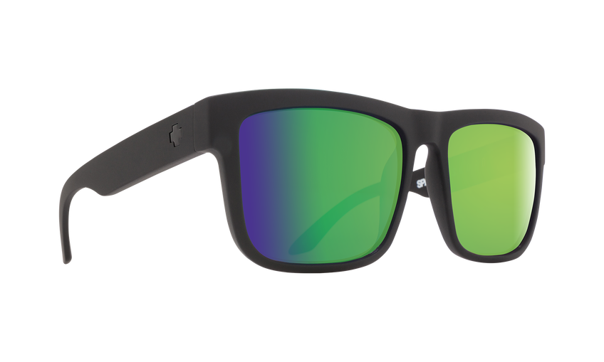 SPY Discord Matte Black - HD Plus Bronze With Green Spectra Polarized Sunglasses