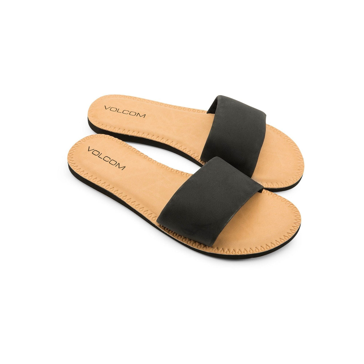 VOLCOM Women's Simple Slide Sandals Black Women's Sandals Volcom