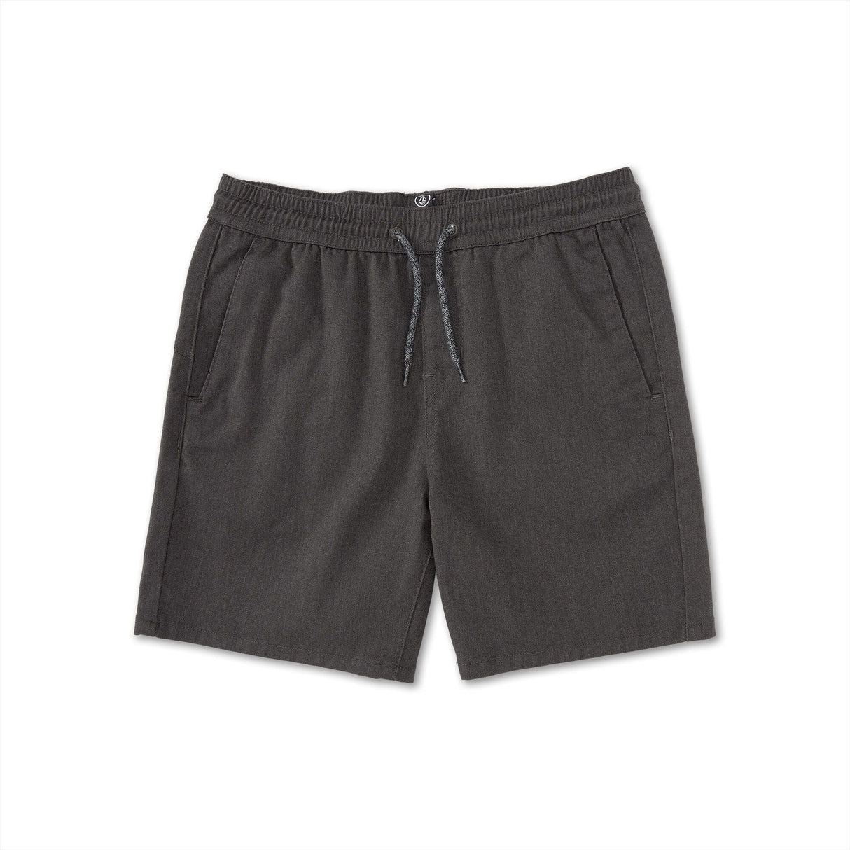 VOLCOM Boy's Frickin Elastic 15" Waist Shorts Charcoal Heather Boy's Walkshorts Volcom