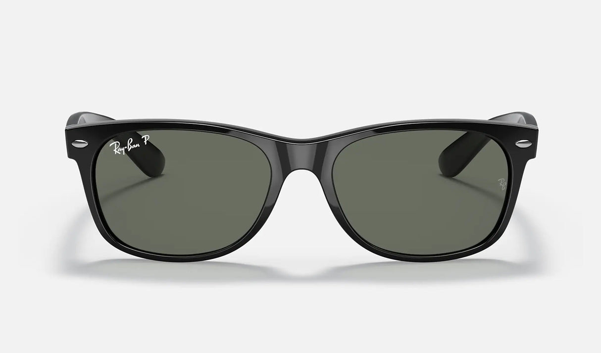 RAY-BAN New Wayfarer Classic 55 Black - Green Classic G-15 Polarized Sunglasses Sunglasses Ray-Ban