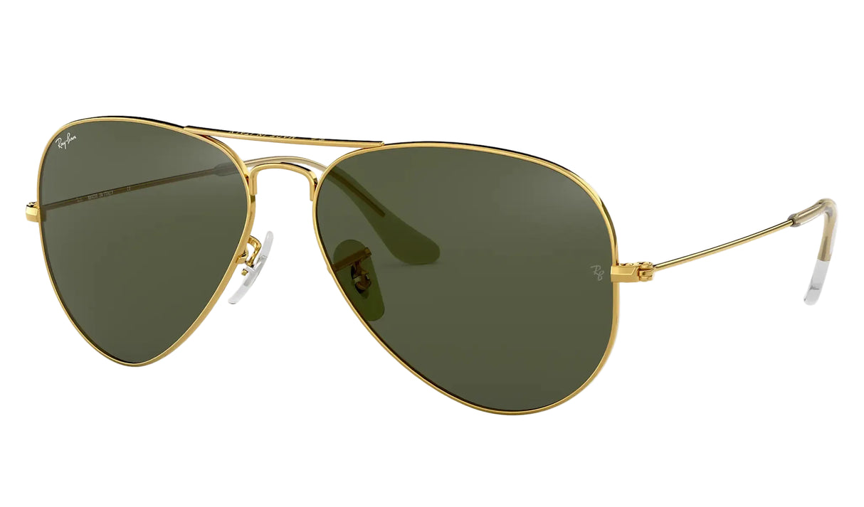 RAY-BAN Aviator Classic Gold - Green Classic G-15 Sunglasses Sunglasses Ray-Ban