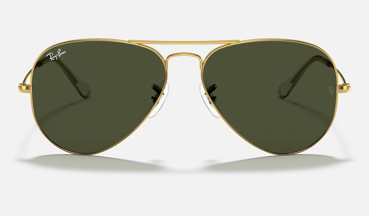 RAY-BAN Aviator Classic Gold - Green Classic G-15 Sunglasses Sunglasses Ray-Ban