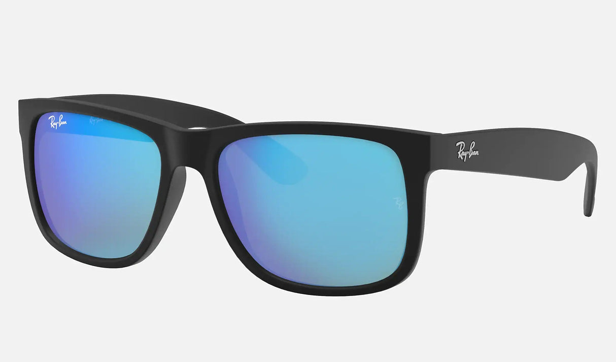 RAY-BAN Justin Color Mix Black - Blue Mirror Sunglasses Sunglasses Ray-Ban