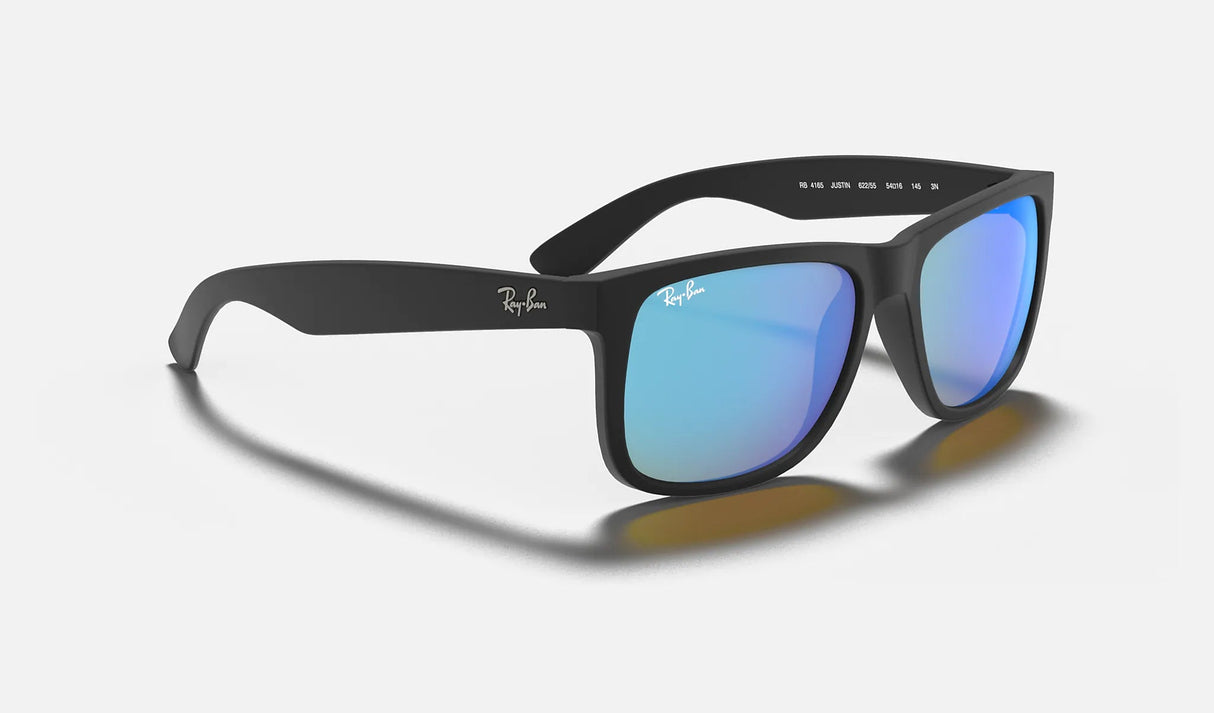 RAY-BAN Justin Color Mix Black - Blue Mirror Sunglasses Sunglasses Ray-Ban