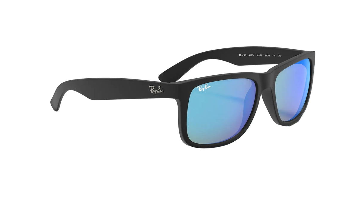 RAY-BAN Justin Color Mix Black - Blue Mirror Sunglasses Sunglasses Ray-Ban