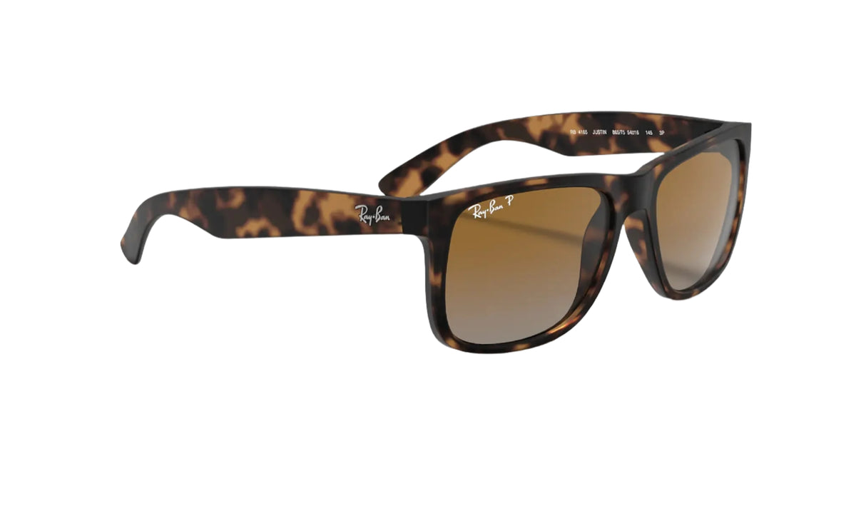 RAY-BAN Justin Classic Tortoise - Brown Gradient Polarized Sunglasses Sunglasses Ray-Ban
