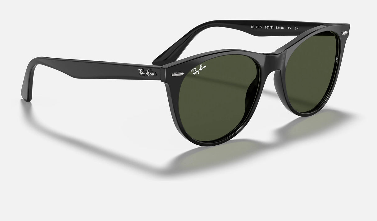 RAY-BAN Wayfarer II Classic Black - Green Classic Polarized Sunglasses Sunglasses Ray-Ban