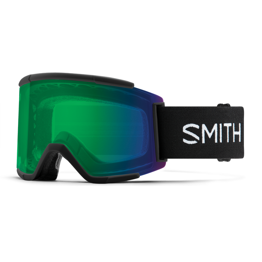 SMITH Squad XL Black - ChromaPop Everyday Green Mirror + ChromaPop Storm Rose Flash Snow Goggle