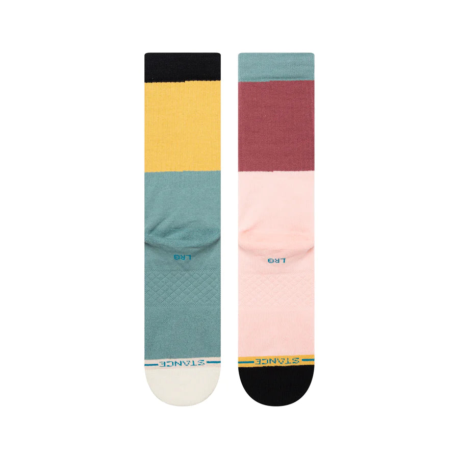 STANCE Blocked Crew Socks Multi Men's Socks Stance