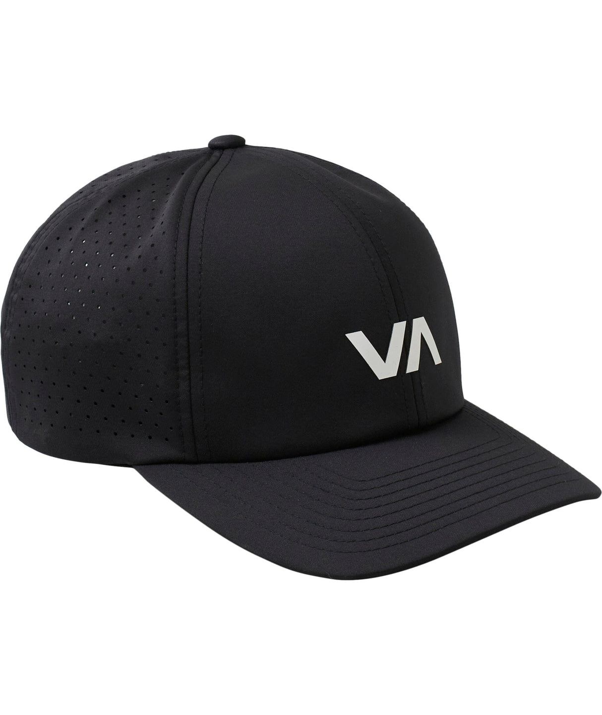 RVCA Vent Perforated Clipback Hat Black Men's Hats RVCA