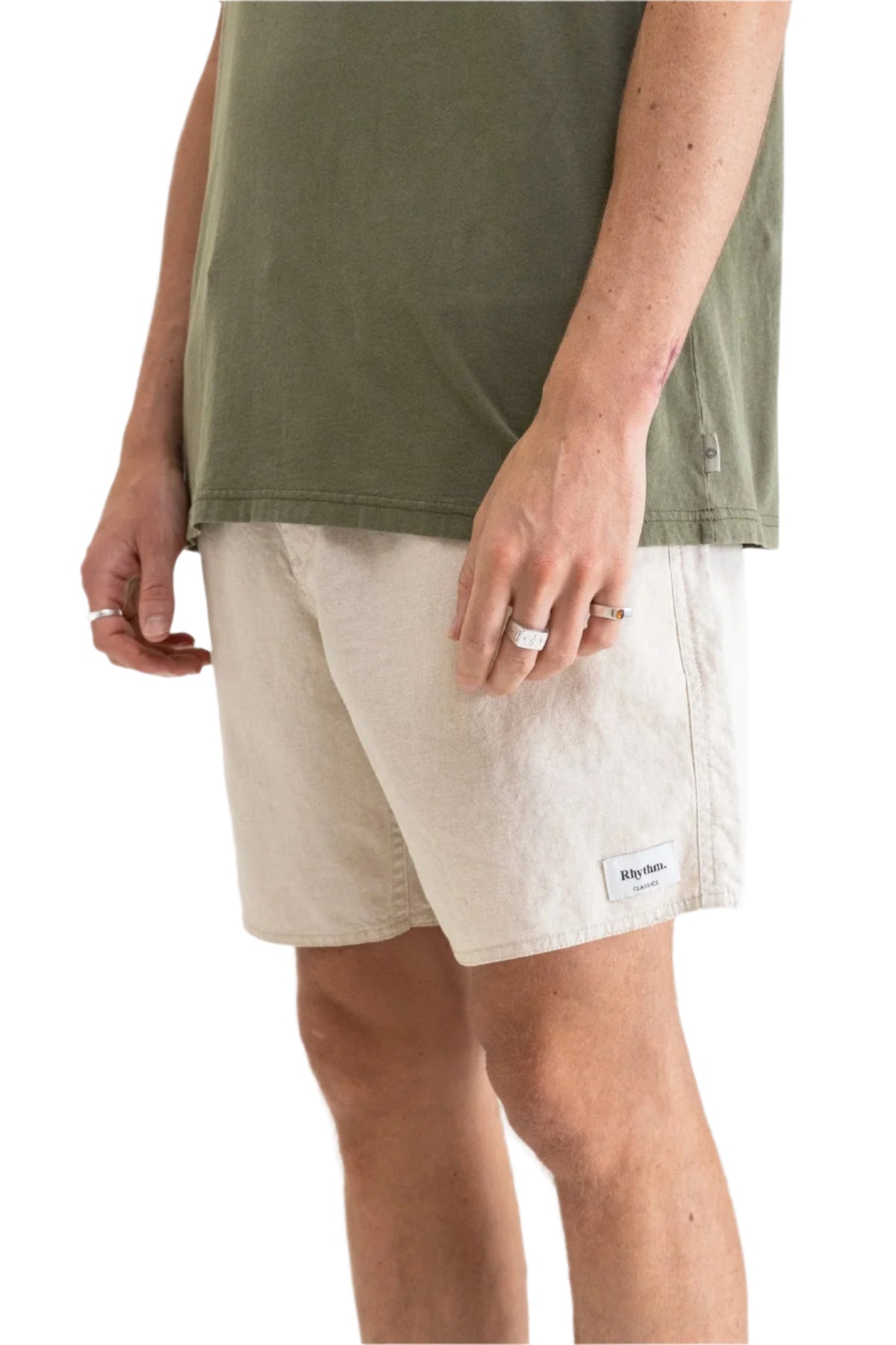 RHYTHM Classic Linen Jam Shorts Sand Men's Walkshorts Rhythm