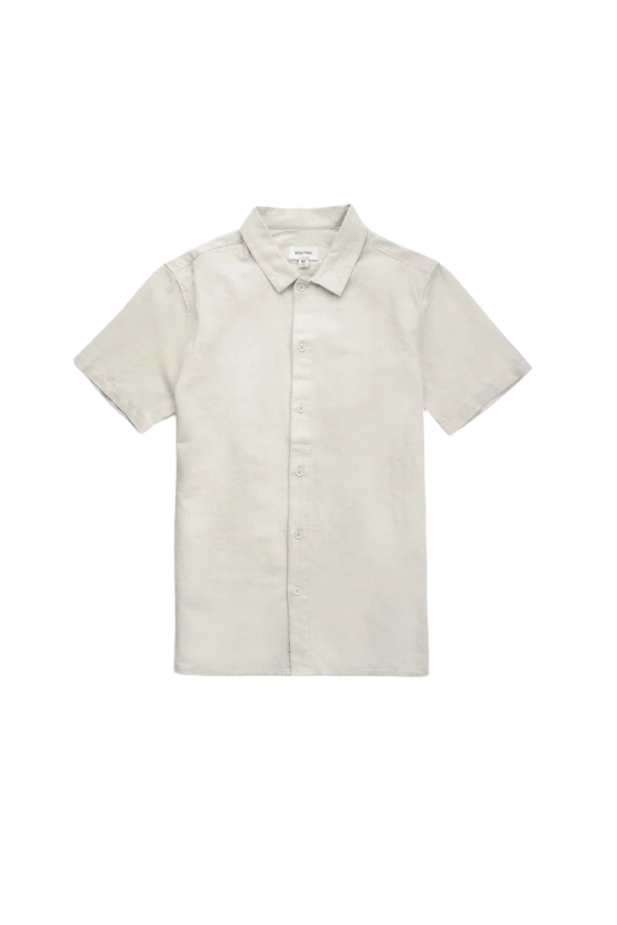 RHYTHM Classic Linen Short Sleeve Button Up Sand Men's Short Sleeve Button Up Shirts Rhythm