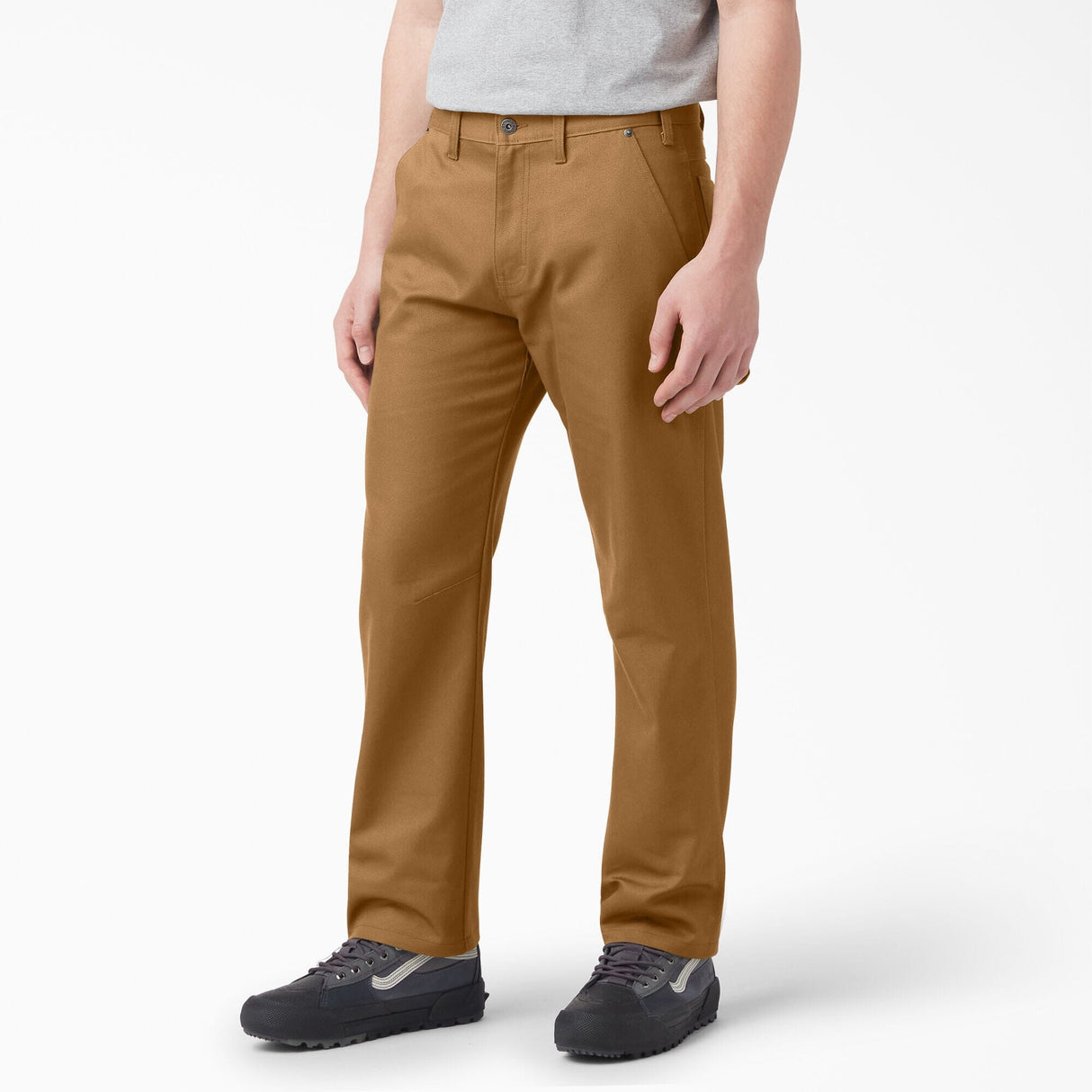 DICKIES Relaxed Fit Duck Carpenter Pants Brown Duck Men's Pants Dickies