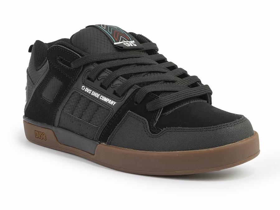 DVS Comanche 2.0 + Dave Bachinsky Shoes Black Reflective Gum Nubuck FOOTWEAR - Men's Skate Shoes DVS
