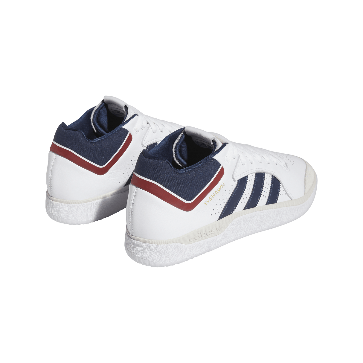 ADIDAS Tyshawn Shoes Cloud White/Collegiate Navy/Grey One Men's Skate Shoes Adidas