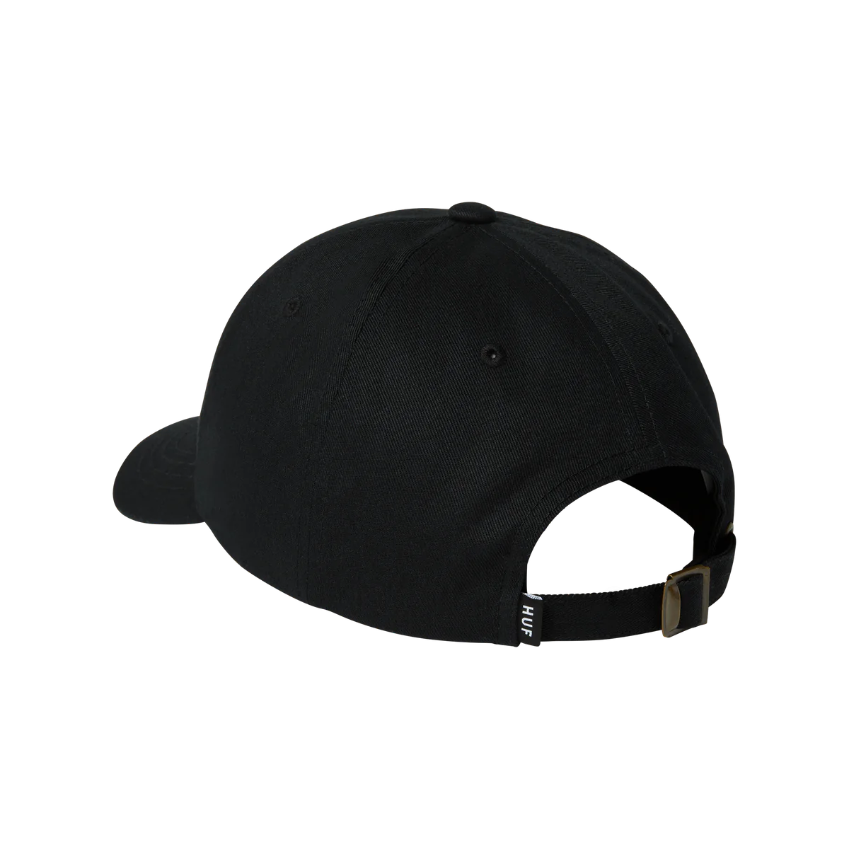 HUF Set OG Curved 6-Panel Hat Black Men's Hats huf