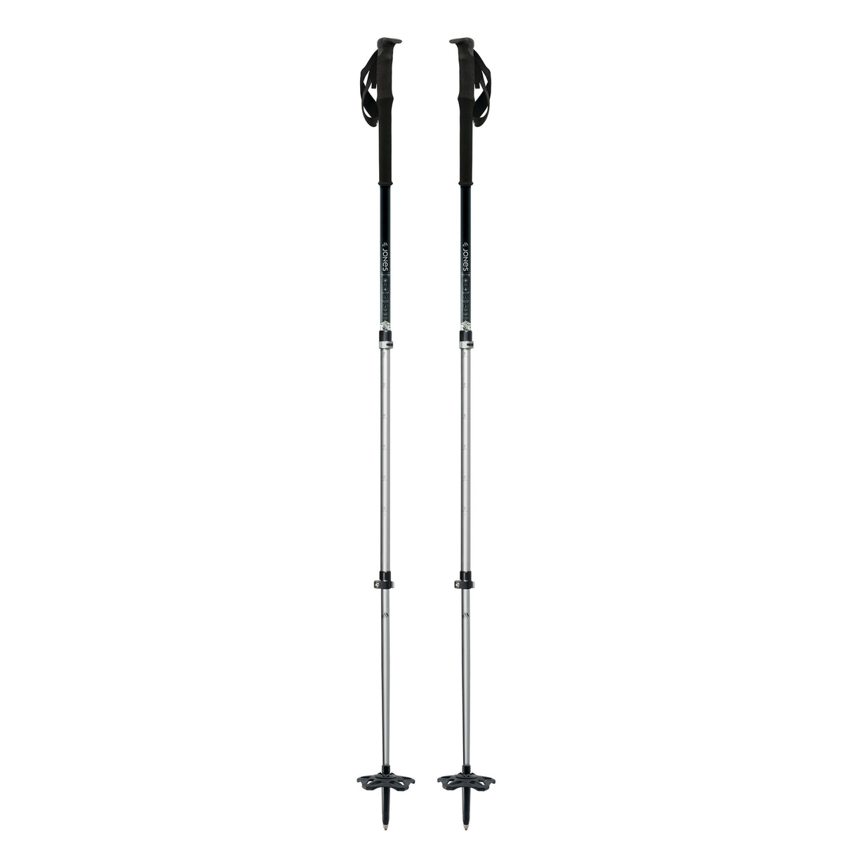Jones Talon Splitboard Poles Silver 2022 Backcountry Poles Jones Snowboards