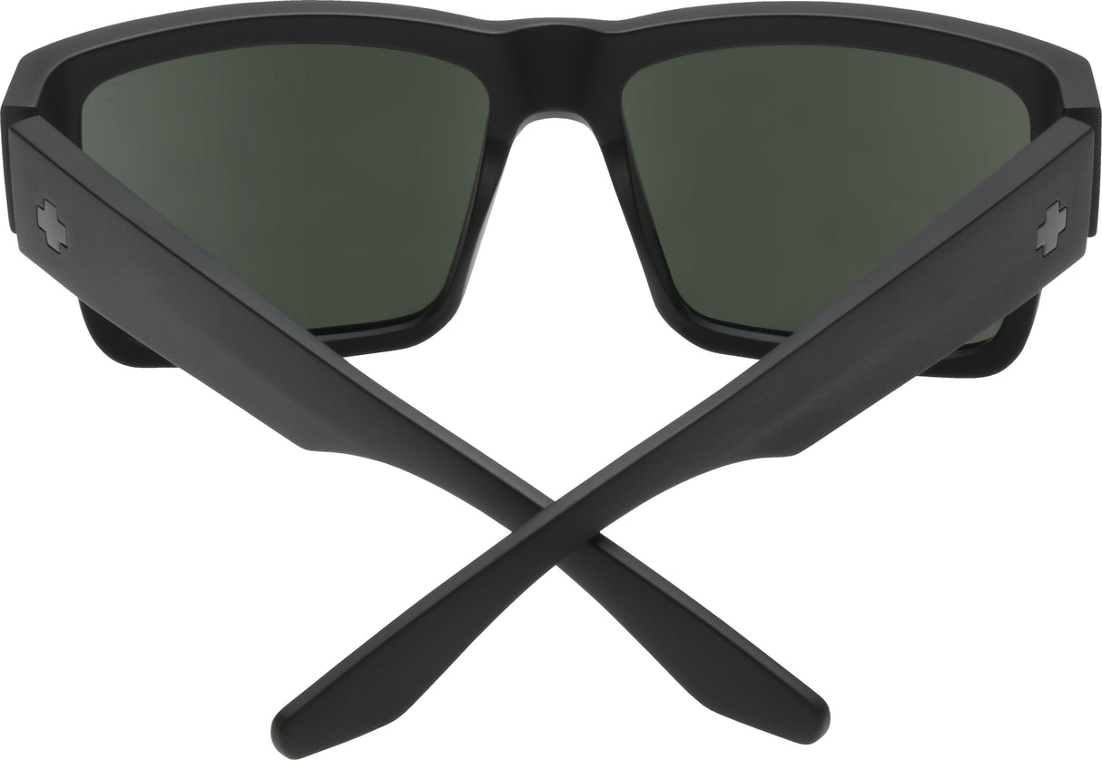 SPY Cyrus Matte Black - Happy Grey Green Sunglasses Sunglasses Spy