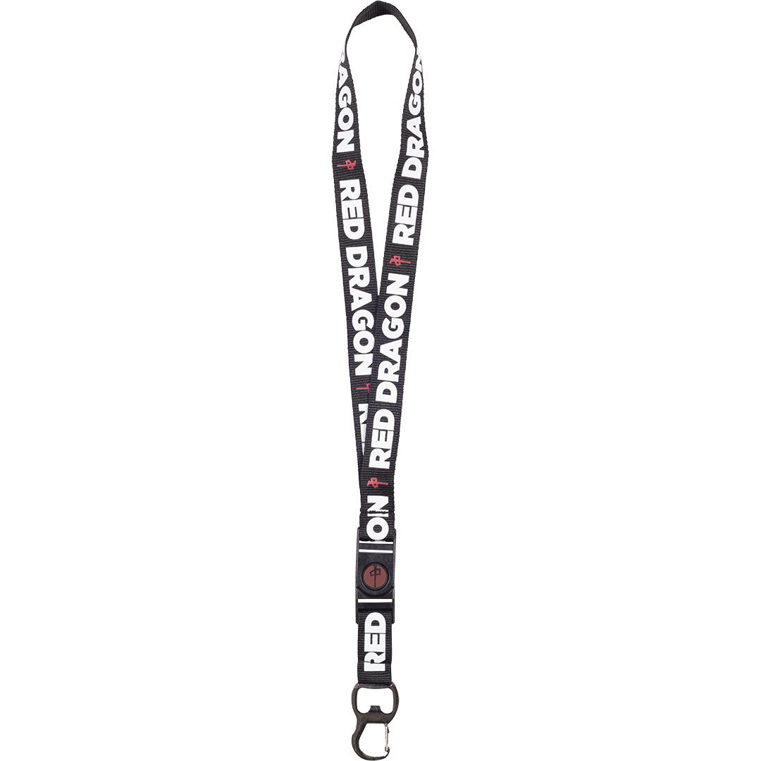 RDS Lanyard Black/White/Red Lanyards and Keychains RDS 