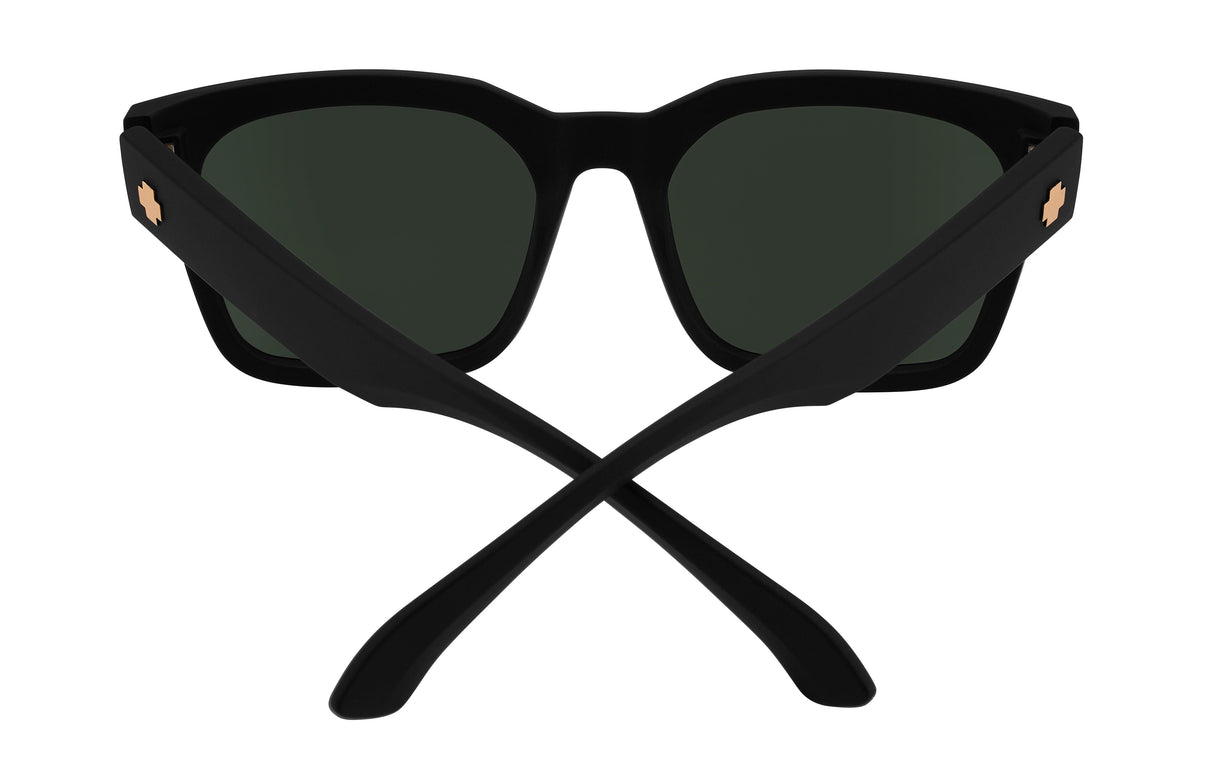SPY Dessa Matte Black - Happy Grey Green Sunglasses Sunglasses Spy