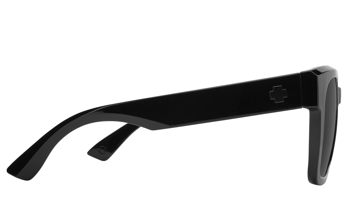 SPY Dessa Matte Black - Happy Grey Green Polarized Sunglasses Sunglasses Spy