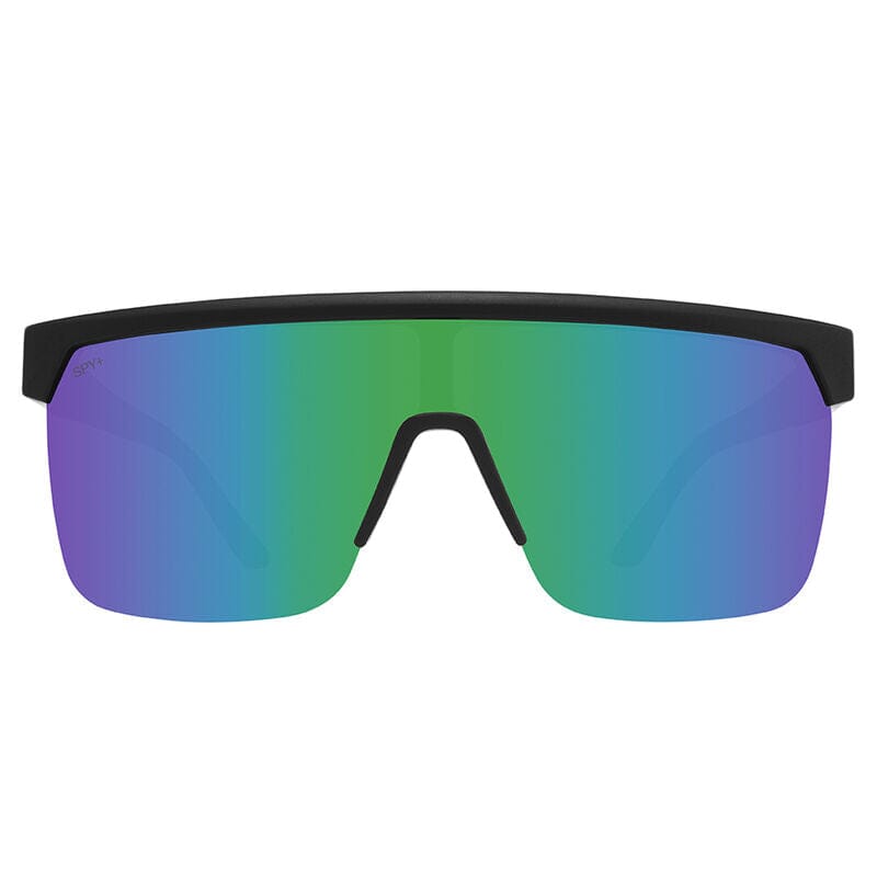 SPY Flynn 5050 Matte Black Matte Pink - Happy Grey Green Light Green Mirror Sunglasses Sunglasses Spy