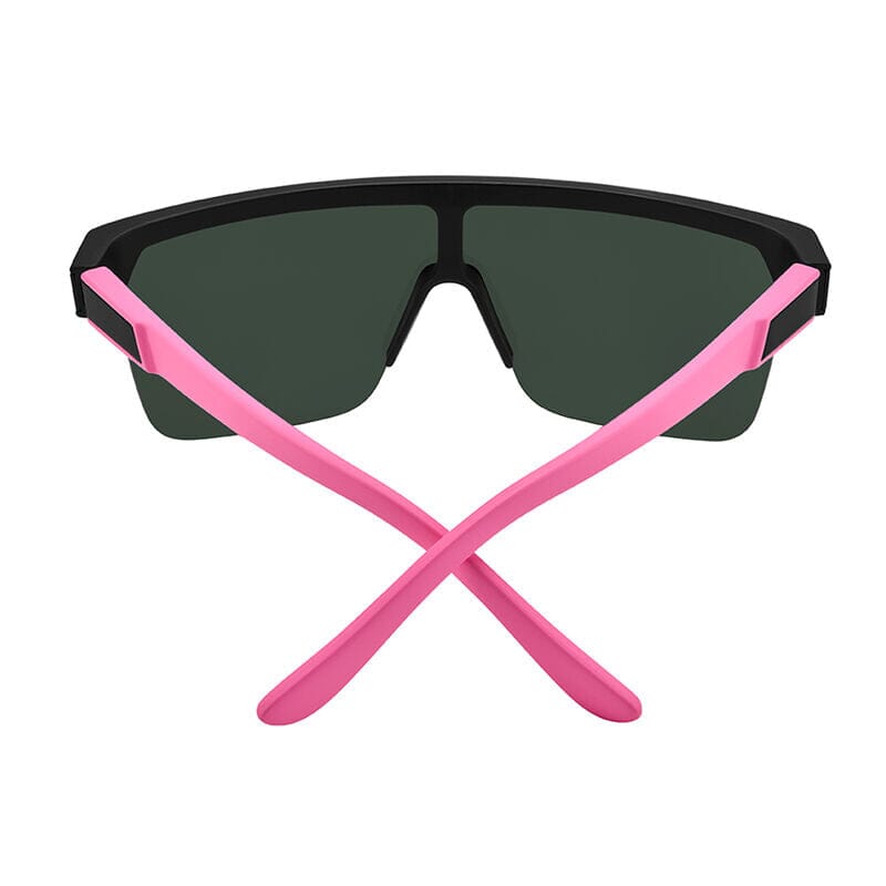 SPY Flynn 5050 Matte Black Matte Pink - Happy Grey Green Light Green Mirror Sunglasses Sunglasses Spy