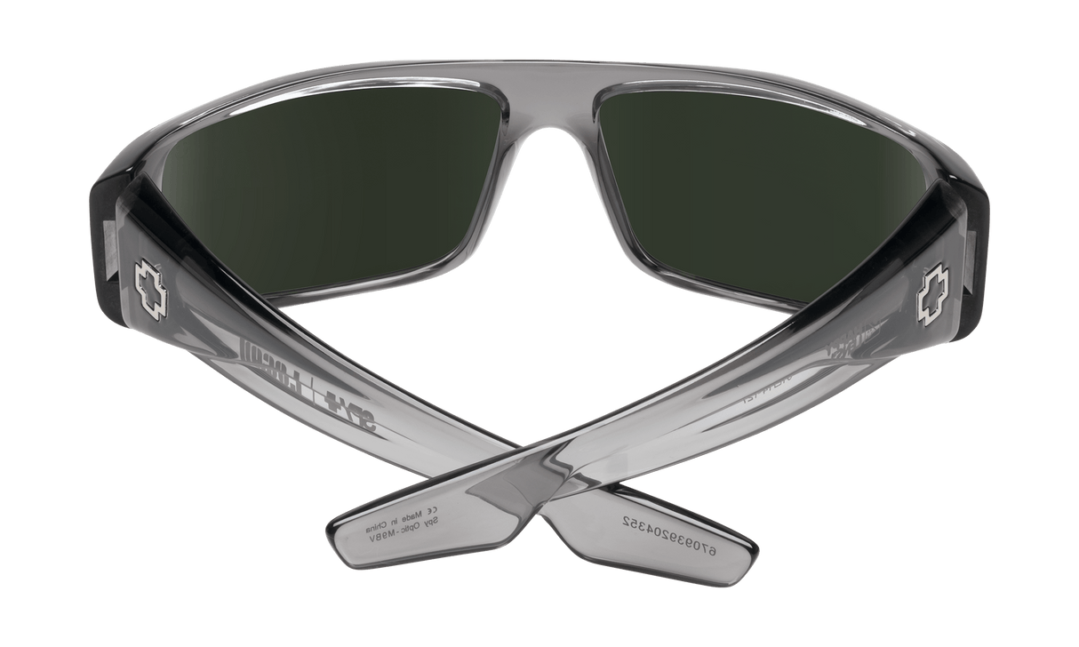 SPY Logan Clear Smoke - Happy Grey Green With Silver Mirror Sunglasses SUNGLASSES - Spy Sunglasses Spy