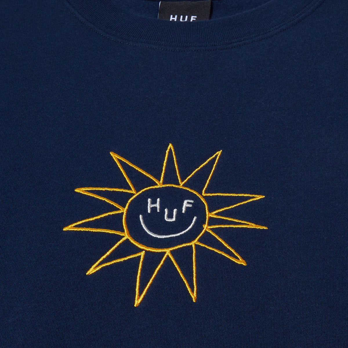 HUF Sun Guy Crewneck Navy Men's Crewnecks huf