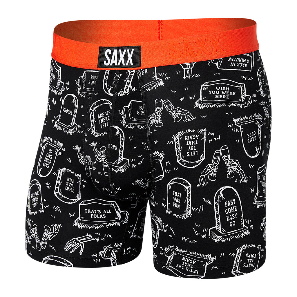 SAXX Vibe Boxer Brief Beyond The Grave Black Men's Underwear Saxx 