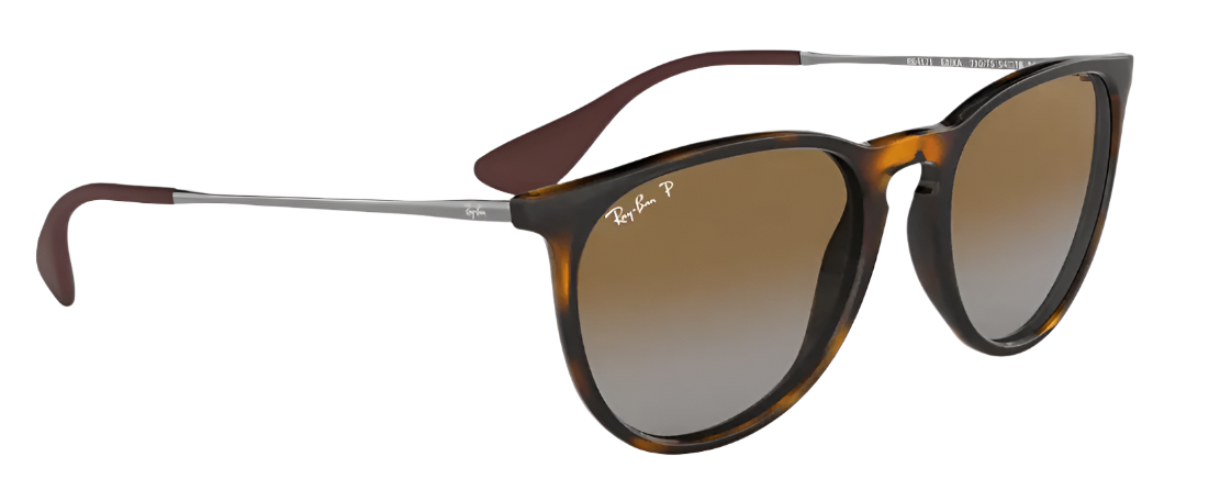 RAY-BAN Erika Classic Tortoise/Gunmetal - Brown Gradient Polarized Sunglasses SUNGLASSES - Ray-Ban Sunglasses Ray-Ban
