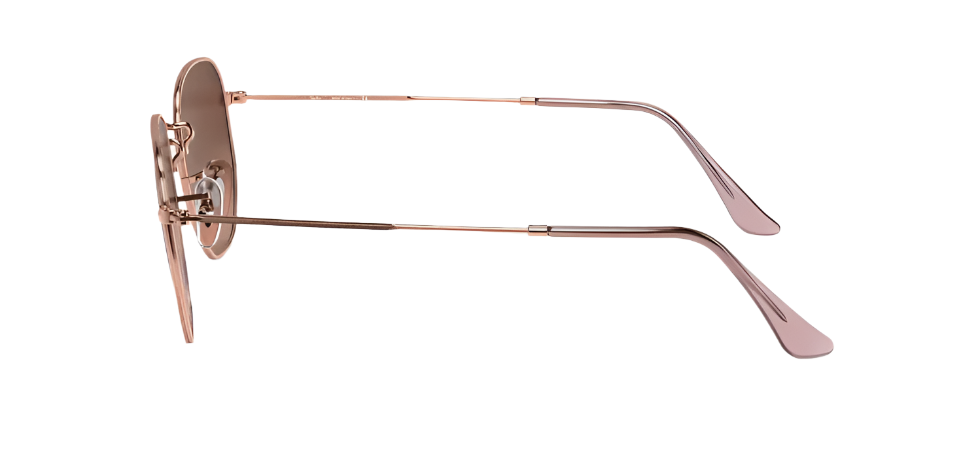 RAY-BAN Hexagonal Copper - Brown Gradient Sunglasses Sunglasses Ray-Ban